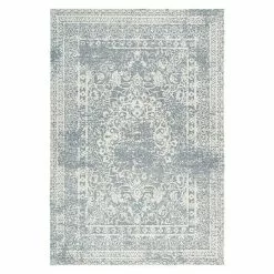 BAUHAUS Kayoom Kurzflorteppich Iglesia Creme/Blau, 150 X 80 Cm, 100 % Polyester