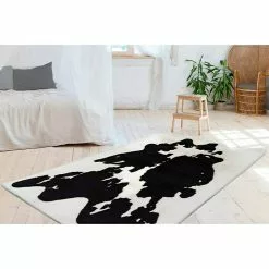 BAUHAUS Kayoom Hochflorteppich Kuh Weiß/Schwarz, 160 X 120 Cm, 100 % Polyester -Angebote Fliesen Verkäufe 12 3541