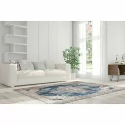 BAUHAUS Kayoom Kurzflorteppich Vintage Creme/Blau, 290 X 200 Cm, 100 % Polyacryl -Angebote Fliesen Verkäufe 12 3553