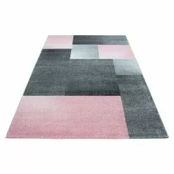 BAUHAUS Kurzflorteppich Lucca 1810 Pink, 150 X 80 Cm, 100% Polypropylen