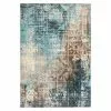 BAUHAUS Kayoom Kurzflorteppich Indiana Blau/Braun, 170 X 120 Cm, 100 % Baumwolle