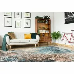 BAUHAUS Kayoom Kurzflorteppich Indiana Blau/Braun, 170 X 120 Cm, 100 % Baumwolle -Angebote Fliesen Verkäufe 12 3570