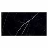 BAUHAUS Feinsteinzeugfliese Black Marble 120 X 240 Cm, Schwarz, Glänzend