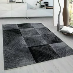 BAUHAUS Kurzflorteppich Plus 8003 Schwarz, 150 X 80 Cm, 100% Polypropylen -Angebote Fliesen Verkäufe 12 3637