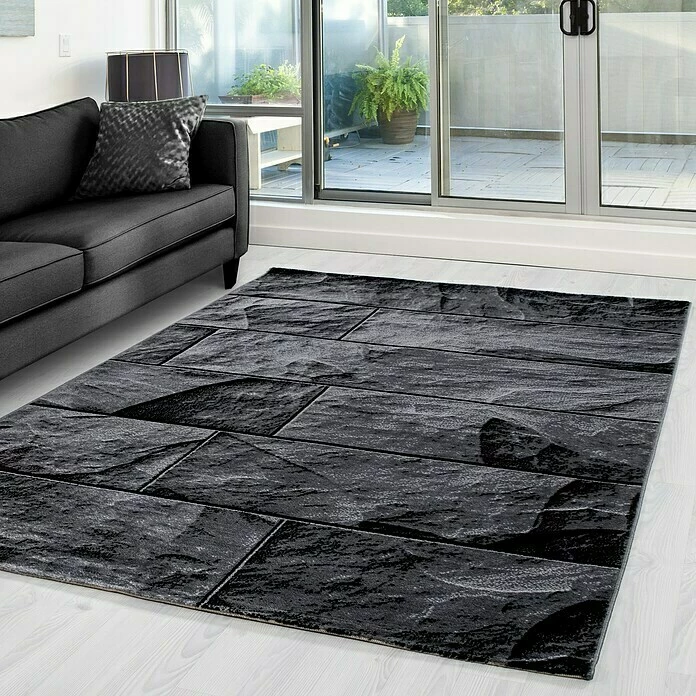 BAUHAUS Kurzflorteppich Parma 9250 Schwarz, 260 X 160 Cm, 100% Polypropylen 4 BAUHAUS Kurzflorteppich Parma 9250 Schwarz, 260 X 160 Cm, 100% Polypropylen – Bild 4