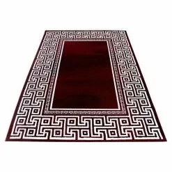 BAUHAUS Kurzflorteppich Parma 9340 Rot, 150 X 80 Cm, 100% Polypropylen