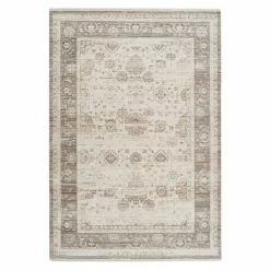BAUHAUS Kayoom Kurzflorteppich Baroque 1000 Beige, 150 X 80 Cm, 100 % Polyester