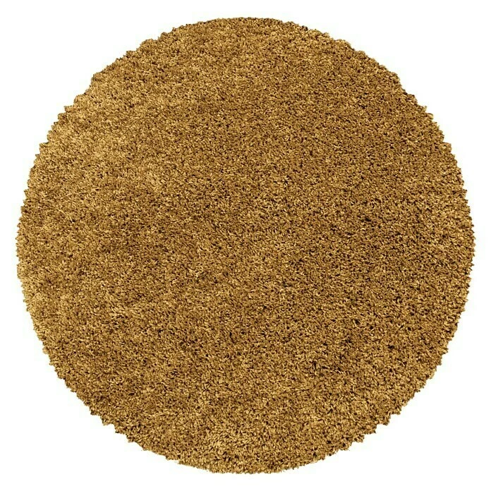 BAUHAUS Hochflorteppich Sydney 3000 Gold, Durchmesser: 120 Cm, 100% Polypropylen 1 BAUHAUS Hochflorteppich Sydney 3000 Gold, Durchmesser: 120 Cm, 100% Polypropylen