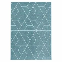 BAUHAUS Kurzflorteppich Efor 3715 Blau, 250 X 80 Cm, 100% Polypropylen