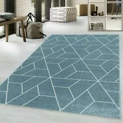 BAUHAUS Kurzflorteppich Efor 3715 Blau, 250 X 80 Cm, 100% Polypropylen -Angebote Fliesen Verkäufe 12 3796
