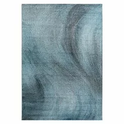 BAUHAUS Kurzflorteppich Ottawa 4204 Blau, 150 X 80 Cm, 100% Polypropylen