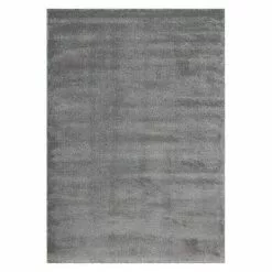 BAUHAUS Kurzflorteppich Softtouch Silber, 150 X 80 Cm, 100 % Polypropylen (Flor)