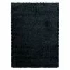 BAUHAUS Hochflorteppich Brilliant 4200 Schwarz, 150 X 80 Cm, 100% Polyester