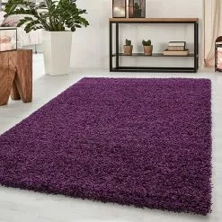 BAUHAUS Hochflorteppich Dream 4000 Lila, 130 X 65 Cm, 100% Polypropylen -Angebote Fliesen Verkäufe 12 3933