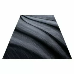 BAUHAUS Kurzflorteppich Miami 6630 Schwarz, 290 X 200 Cm, 100% Polypropylen