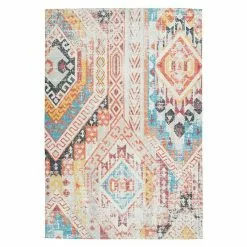 BAUHAUS Kayoom Kurzflorteppich Indiana Bunt, 170 X 120 Cm, 100 % Baumwolle