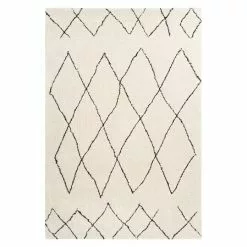 BAUHAUS Kayoom Hochflorteppich Orlando 425 Elfenbein, 150 X 80 Cm, 100 % Polyester