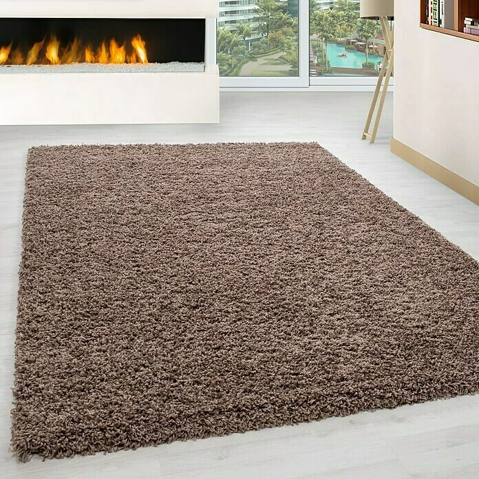 BAUHAUS Hochflorteppich Life 1500 Mocca, 400 X 300 Cm, 100% Polypropylen 4 BAUHAUS Hochflorteppich Life 1500 Mocca, 400 X 300 Cm, 100% Polypropylen – Bild 4