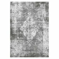BAUHAUS Flachgewebeteppich Teppich Stampa Grau, 170 X 120 Cm, 100% Polyester