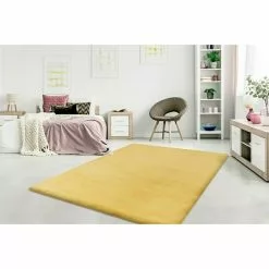 BAUHAUS Hochflorteppich Happy Gelb, 170 X 120 Cm, 100 % Polyester (Flor) -Angebote Fliesen Verkäufe 12 4440