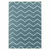 BAUHAUS Hochflorteppich Rio 4602 Blau, 150 X 80 Cm, 100% Polypropylen