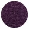 BAUHAUS Hochflorteppich Fluffy 3500 Lila, Durchmesser: 80 Cm, 100% Polypropylen