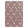 BAUHAUS Hochflorteppich Rio 4601 Rose, 150 X 80 Cm, 100% Polypropylen