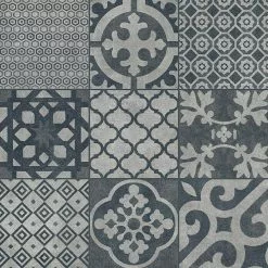 BAUHAUS Ambiente By Palazzo Feinsteinzeugfliese Vintage 20 X 20 Cm, Schwarz, Matt -Angebote Fliesen Verkäufe 12 470