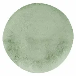 BAUHAUS Teppich Rund Happy Jade, Durchmesser: 120 Cm, 100 % Polyester (Flor)