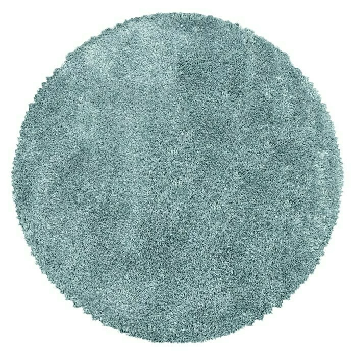BAUHAUS Hochflorteppich Fluffy 3500 Blau, Durchmesser: 80 Cm, 100% Polypropylen 1 BAUHAUS Hochflorteppich Fluffy 3500 Blau, Durchmesser: 80 Cm, 100% Polypropylen