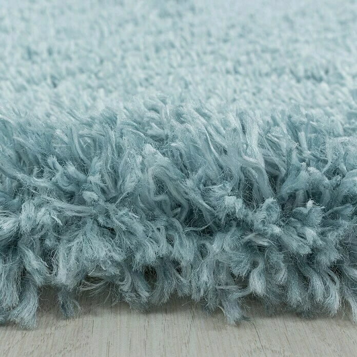 BAUHAUS Hochflorteppich Fluffy 3500 Blau, Durchmesser: 80 Cm, 100% Polypropylen 2 BAUHAUS Hochflorteppich Fluffy 3500 Blau, Durchmesser: 80 Cm, 100% Polypropylen – Bild 2