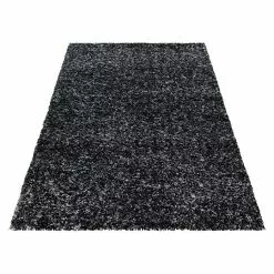 BAUHAUS Hochflorteppich Enjoy 4500 Anthrazit, 290 X 200 Cm, 100% Polypropylen