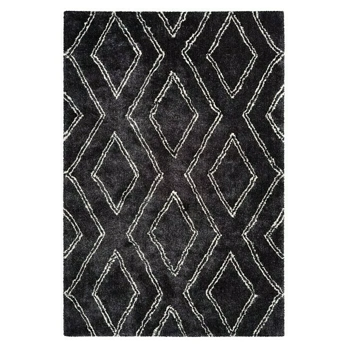 BAUHAUS Kayoom Hochflorteppich Orlando 225 Anthrazit, 170 X 120 Cm, 100 % Polyester 1 BAUHAUS Kayoom Hochflorteppich Orlando 225 Anthrazit, 170 X 120 Cm, 100 % Polyester
