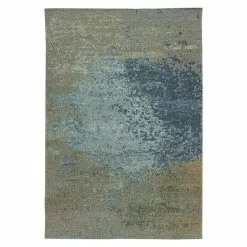 BAUHAUS Kayoom Flachgewebeteppich Blaze Blau/Braun, 230 X 155 Cm, 74 % Polyester