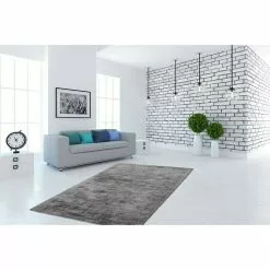 BAUHAUS Kayoom Kurzflorteppich Luxury 110 Grau, 230 X 160 Cm, 100 % Viskose -Angebote Fliesen Verkäufe 12 4867