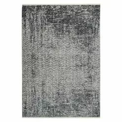 BAUHAUS Kayoom Kurzflorteppich Baroque Anthrazit, 150 X 80 Cm, 100 % Polyester
