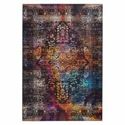 BAUHAUS Kayoom Flachgewebeteppich Galaxy Braun/Multi, 150 X 80 Cm, 100 % Polyester