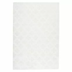 BAUHAUS Kayoom Kurzflorteppich Monroe I Weiß, 170 X 120 Cm, 100 % Polyester