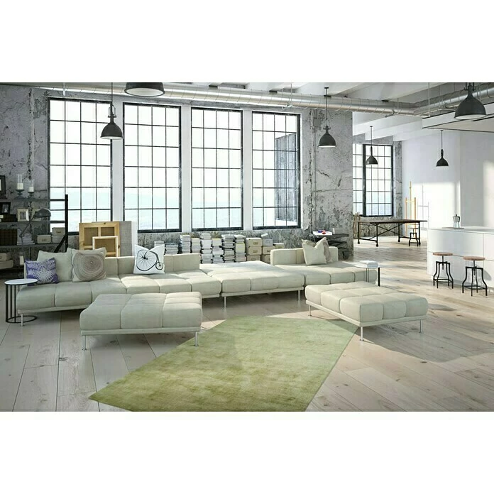 BAUHAUS Kayoom Kurzflorteppich Luxury Edelgrün, 150 X 80 Cm, 100 % Viskose 3 BAUHAUS Kayoom Kurzflorteppich Luxury Edelgrün, 150 X 80 Cm, 100 % Viskose – Bild 3