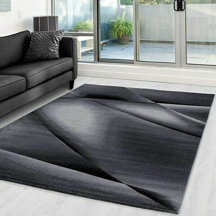 BAUHAUS Kurzflorteppich Miami 6590 Schwarz, 290 X 200 Cm, 100% Polypropylen 4 BAUHAUS Kurzflorteppich Miami 6590 Schwarz, 290 X 200 Cm, 100% Polypropylen – Bild 4