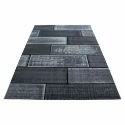 BAUHAUS Kurzflorteppich Plus 8007 Schwarz, 150 X 80 Cm, 100% Polypropylen