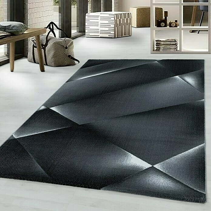 BAUHAUS Kurzflorteppich Costa 3527 Schwarz, 200 X 140 Cm, 100% Polypropylen 6 BAUHAUS Kurzflorteppich Costa 3527 Schwarz, 200 X 140 Cm, 100% Polypropylen – Bild 6