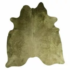 BAUHAUS Esbeco Deko-Kuhfell Grün, 100 % Echtfell, Fläche Ca.: 3 M² - 4 M²
