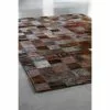 BAUHAUS Esbeco Deko-Kuhfell Patchwork Braun, 180 X 120 Cm, 100 % Echtfell