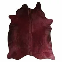 BAUHAUS Esbeco Deko-Kuhfell Rot, 100 % Echtfell, Fläche Ca.: 3 M² - 4 M²