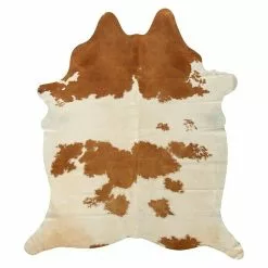 BAUHAUS Esbeco Deko-Kuhfell Braun/Weiß, 100 % Echtfell, Fläche Ca.: 3 M² - 4 M²