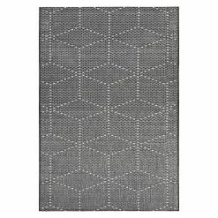 BAUHAUS Outdoor-Teppich Planus Dunkelgrau, 170 X 120 Cm, 100 % Polypropylen