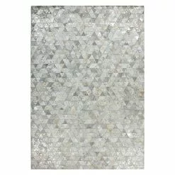 BAUHAUS Kayoom Echtlederteppich Rocket II Grau/Silber, 230 X 160 Cm, 100 % Leder