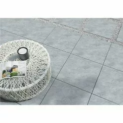 BAUHAUS Terrassenfliese Atakama 59,3 X 59,3 X 2 Cm, Hellgrau, Matt -Angebote Fliesen Verkäufe 12 53