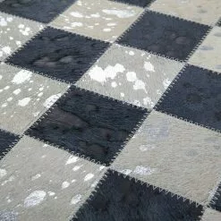 BAUHAUS Kayoom Echtlederteppich Rocket Anthrazit/Silber, 290 X 200 Cm, 100 % Leder -Angebote Fliesen Verkäufe 12 5302